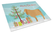 Load image into Gallery viewer, American Lamancha Goat Christmas Glass Cutting Boards – Durable, Decorative Kitchen Art Large BB9252LCB
