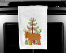 Load image into Gallery viewer, American Lamancha Goat Christmas Kitchen Towels – Set of 2 - Decorative &amp; Absorbent Cotton | BB9252WTKT