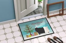 Load image into Gallery viewer, Welsh Black-Necked Goat Christmas Doormat - 24x36 Decorative Floor Mat – Indoor/Outdoor Rug with Artistic Flair BB9254JMAT