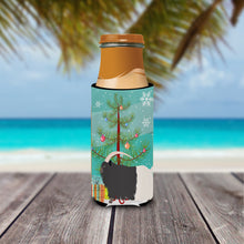 Load image into Gallery viewer, Welsh Black-Necked Goat Christmas   Hugger for slim cans BB9254MUK