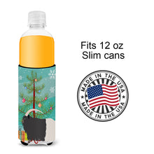 Load image into Gallery viewer, Welsh Black-Necked Goat Christmas   Hugger for slim cans BB9254MUK