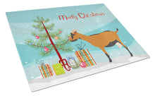 Load image into Gallery viewer, Oberhasli Goat Christmas Glass Cutting Boards – Durable, Decorative Kitchen Art Large BB9255LCB