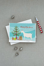 Load image into Gallery viewer, Saanen Goat Christmas Greeting Cards -  Blank Note Cards – 8-Pack of Artist-Designed Cards with Envelopes