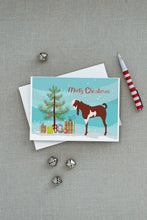 Load image into Gallery viewer, Jamnapari Goat Christmas Greeting Cards -  Blank Note Cards – 8-Pack of Artist-Designed Cards with Envelopes