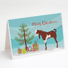 Load image into Gallery viewer, Jamnapari Goat Christmas Greeting Cards -  Blank Note Cards – 8-Pack of Artist-Designed Cards with Envelopes
