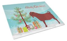 Load image into Gallery viewer, Kalahari Red Goat Christmas Glass Cutting Boards – Durable, Decorative Kitchen Art Large BB9258LCB