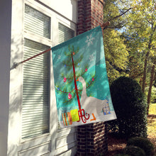 Load image into Gallery viewer, Embden Goose Christmas Flag Canvas House Size BB9259CHF