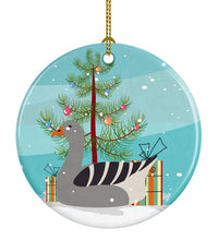 Load image into Gallery viewer, Pilgrim Goose Christmas Ornament - Round Ceramic Ornament – Artist-Designed Keepsake Decoration BB9260CO1