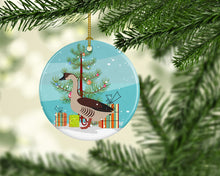 Load image into Gallery viewer, Chinese Goose Christmas Ornament - Round Ceramic Ornament – Artist-Designed Keepsake Decoration BB9263CO1