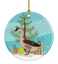 Load image into Gallery viewer, Chinese Goose Christmas Ornament - Round Ceramic Ornament – Artist-Designed Keepsake Decoration BB9263CO1