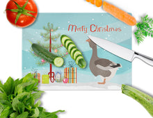 Load image into Gallery viewer, Toulouse Goose Christmas Glass Cutting Boards – Durable, Decorative Kitchen Art Large BB9264LCB