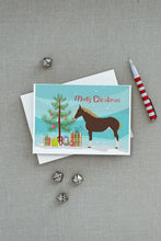 Load image into Gallery viewer, Percheron Horse Christmas Greeting Cards -  Blank Note Cards – 8-Pack of Artist-Designed Cards with Envelopes