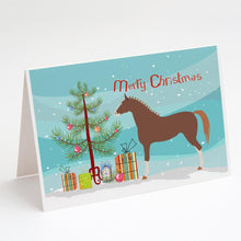 Load image into Gallery viewer, Hanoverian Horse Christmas Greeting Cards -  Blank Note Cards – 8-Pack of Artist-Designed Cards with Envelopes
