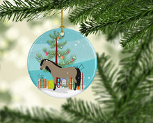 Load image into Gallery viewer, Welsh Pony Horse Christmas Ornament - Round Ceramic Ornament – Artist-Designed Keepsake Decoration BB9277CO1