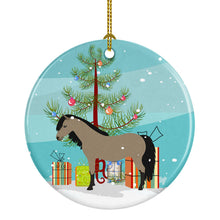 Load image into Gallery viewer, Welsh Pony Horse Christmas Ornament - Round Ceramic Ornament – Artist-Designed Keepsake Decoration BB9277CO1
