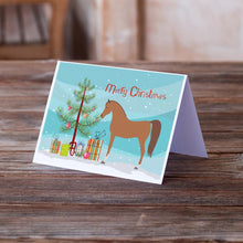 Load image into Gallery viewer, Arabian Horse Christmas Greeting Cards -  Blank Note Cards – 8-Pack of Artist-Designed Cards with Envelopes