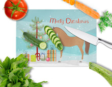 Load image into Gallery viewer, Arabian Horse Christmas Glass Cutting Boards – Durable, Decorative Kitchen Art Large BB9278LCB