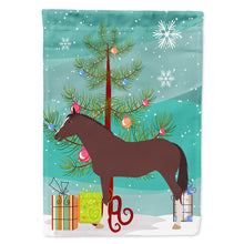 Load image into Gallery viewer, English Thoroughbred Horse Christmas Flag Canvas House Size BB9280CHF