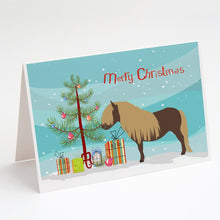 Load image into Gallery viewer, Shetland Pony Horse Christmas Greeting Cards -  Blank Note Cards – 8-Pack of Artist-Designed Cards with Envelopes