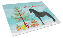 Load image into Gallery viewer, Friesian Horse Christmas Glass Cutting Boards – Durable, Decorative Kitchen Art Large BB9282LCB
