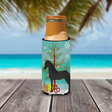 Load image into Gallery viewer, Friesian Horse Christmas   Hugger for slim cans BB9282MUK
