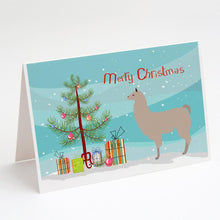 Load image into Gallery viewer, Llama Christmas Greeting Cards -  Blank Note Cards – 8-Pack of Artist-Designed Cards with Envelopes