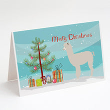 Load image into Gallery viewer, Alpaca Christmas Greeting Cards -  Blank Note Cards – 8-Pack of Artist-Designed Cards with Envelopes