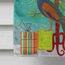 Load image into Gallery viewer, Indian Peacock Peafowl Christmas Flag Canvas House Size BB9292CHF