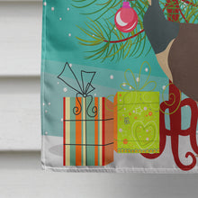 Load image into Gallery viewer, Indian Peahen Peafowl Christmas Flag Canvas House Size BB9294CHF