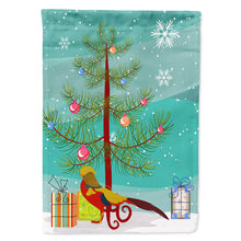 Load image into Gallery viewer, Golden or Chinese Pheasant Christmas Flag Canvas House Size BB9295CHF