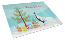 Load image into Gallery viewer, Silver Pheasant Christmas Glass Cutting Boards – Durable, Decorative Kitchen Art Large BB9296LCB