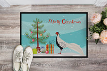 Load image into Gallery viewer, Silver Pheasant Christmas Doormat - 18x27 Decorative Floor Mat – Indoor/Outdoor Rug with Artistic Flair BB9296MAT