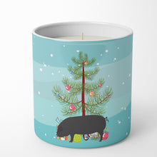 Load image into Gallery viewer, Devon Large Black Pig Christmas 10 oz Decorative Soy Candle