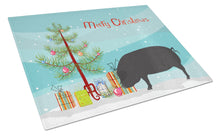 Load image into Gallery viewer, Devon Large Black Pig Christmas Glass Cutting Boards – Durable, Decorative Kitchen Art Large BB9298LCB