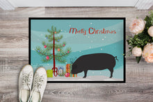 Load image into Gallery viewer, Devon Large Black Pig Christmas Doormat - 18x27 Decorative Floor Mat – Indoor/Outdoor Rug with Artistic Flair BB9298MAT