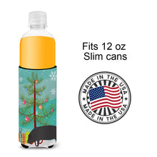 Load image into Gallery viewer, Devon Large Black Pig Christmas   Hugger for slim cans BB9298MUK