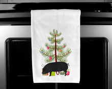 Load image into Gallery viewer, Devon Large Black Pig Christmas Kitchen Towels – Set of 2 - Decorative &amp; Absorbent Cotton | BB9298WTKT