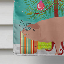 Load image into Gallery viewer, American Landrace Pig Christmas Flag Canvas House Size BB9299CHF