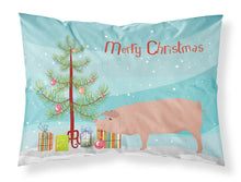 Load image into Gallery viewer, American Landrace Pig Christmas Fabric Standard Pillowcase – Artistic Decorative Front, White Back BB9299PILLOWCASE