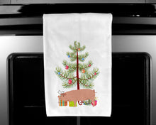 Load image into Gallery viewer, American Landrace Pig Christmas Kitchen Towels – Set of 2 - Decorative &amp; Absorbent Cotton | BB9299WTKT