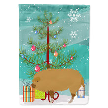 Load image into Gallery viewer, Hungarian Mangalica Pig Christmas Flag Canvas House Size BB9301CHF
