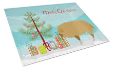 Load image into Gallery viewer, Hungarian Mangalica Pig Christmas Glass Cutting Boards – Durable, Decorative Kitchen Art Large BB9301LCB