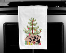 Load image into Gallery viewer, Mini Miniature Pig Christmas Kitchen Towels – Set of 2 - Decorative &amp; Absorbent Cotton | BB9302WTKT