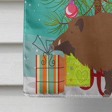 Load image into Gallery viewer, Wild Boar Pig Christmas Flag Canvas House Size BB9303CHF