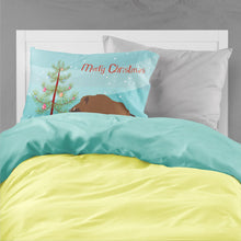 Load image into Gallery viewer, Wild Boar Pig Christmas Fabric Standard Pillowcase – Artistic Decorative Front, White Back BB9303PILLOWCASE