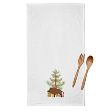 Load image into Gallery viewer, Wild Boar Pig Christmas Kitchen Towels – Set of 2 - Decorative &amp; Absorbent Cotton | BB9303WTKT