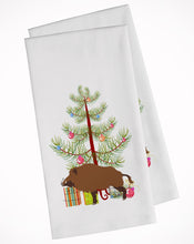 Load image into Gallery viewer, Wild Boar Pig Christmas Kitchen Towels – Set of 2 - Decorative &amp; Absorbent Cotton | BB9303WTKT