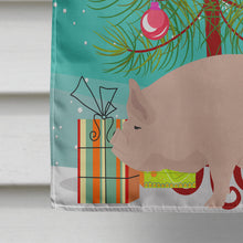 Load image into Gallery viewer, Welsh Pig Christmas Flag Canvas House Size BB9304CHF