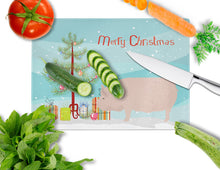 Load image into Gallery viewer, Welsh Pig Christmas Glass Cutting Boards – Durable, Decorative Kitchen Art Large BB9304LCB