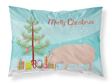Load image into Gallery viewer, Welsh Pig Christmas Fabric Standard Pillowcase – Artistic Decorative Front, White Back BB9304PILLOWCASE